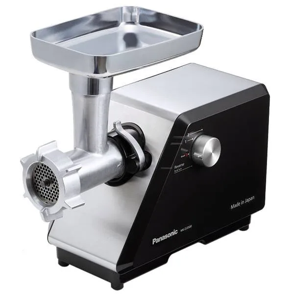 چرخ گوشت پاناسونیک ZJ3500، رنگ نقرهای و مشکی، جنس فلز و پلاستیک، صنعتی، رومیزی