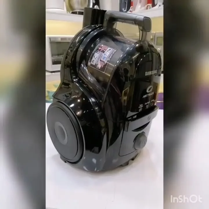 جاروبرقی سامسونگ SC-4570، رنگ مشکی و شفاف، جنس پلاستیک، مخزن‌دار بدون کیسه