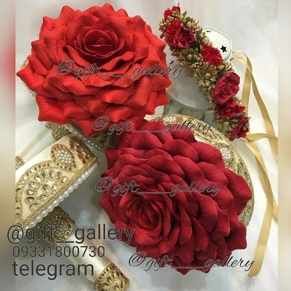 رز تک با پایه گیپور طلایی
