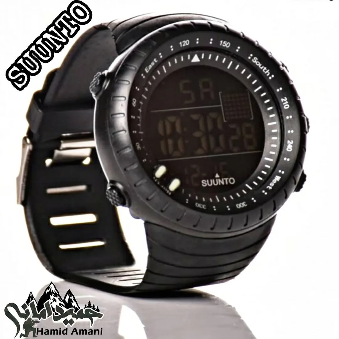 ساعت مچی دیجیتال ضدآب Suunto، رنگ مشکی، جنس پلاستیک، ساعت مچی دیجیتال اسپرت