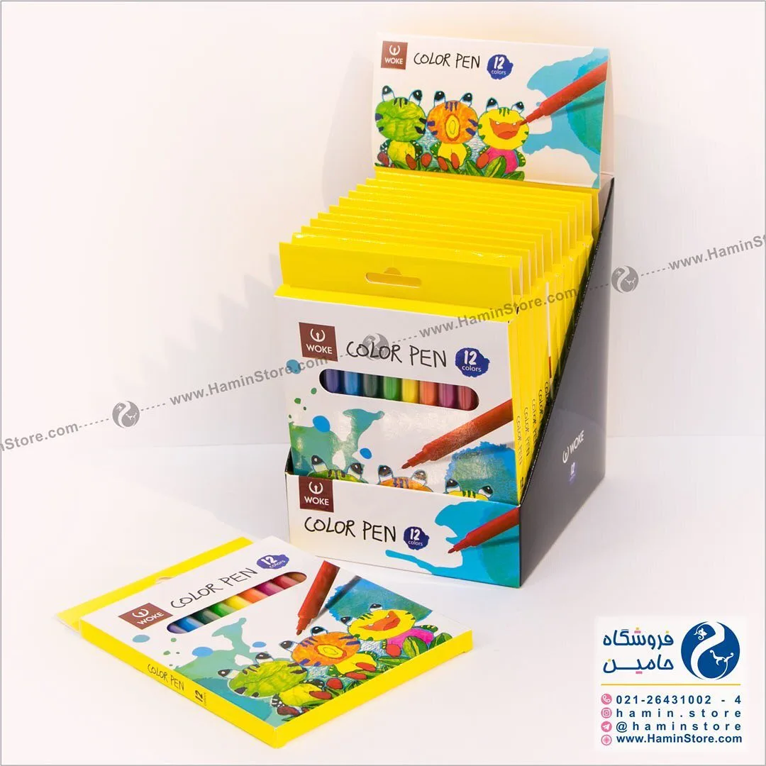 ماژیک رنگ‌آمیزی ۱۲ رنگ