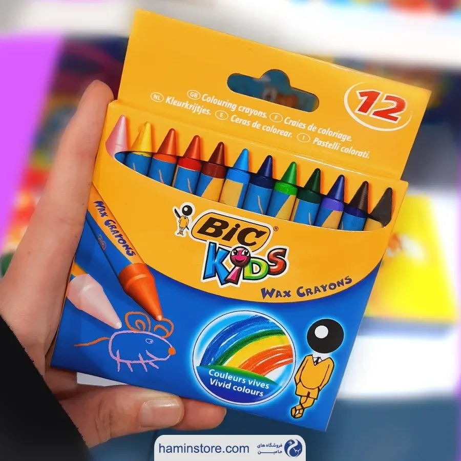 مداد شمعی بیک کیدز — نمای در‌دست — Bic Kids — عکس ۲