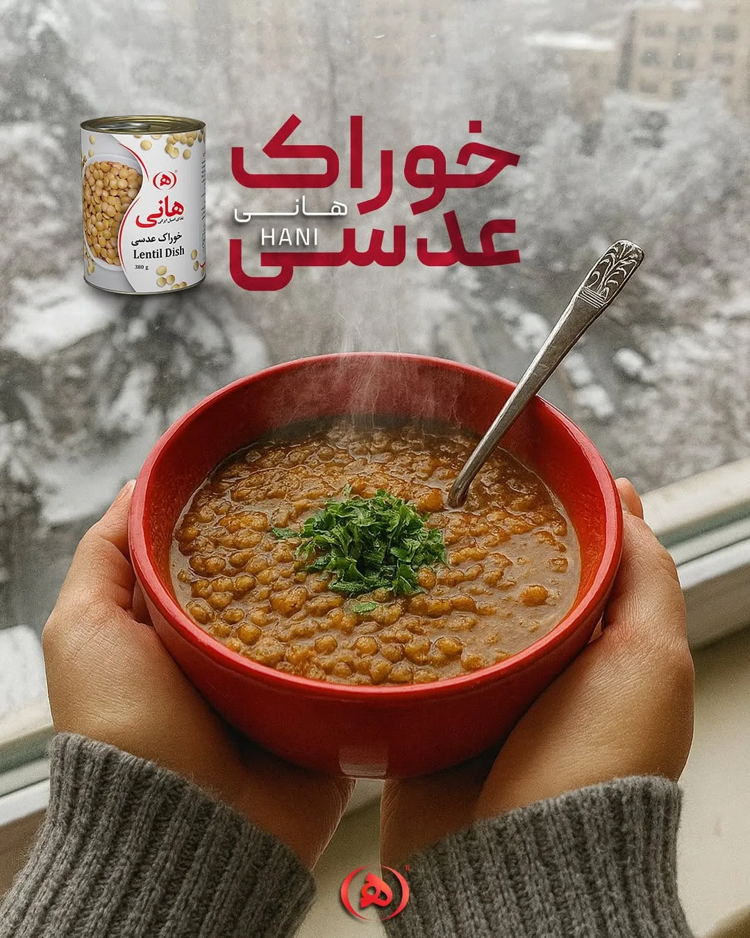 خوراک عدسی هانی، رنگ قهوه‌ای، سوپ