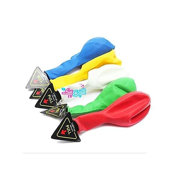 بادکنک چراغدار LED بسته ۵ عددی — عکس ۴