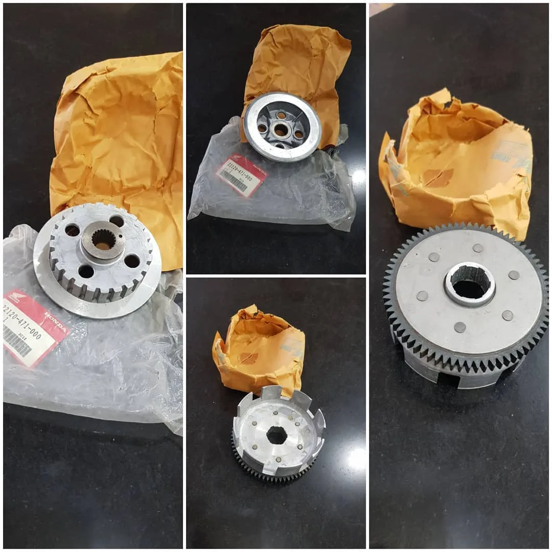 دیسک کلاچ هوندا XL125، رنگ نقره‌ای، جنس فلز، دنده‌ای صنعتی