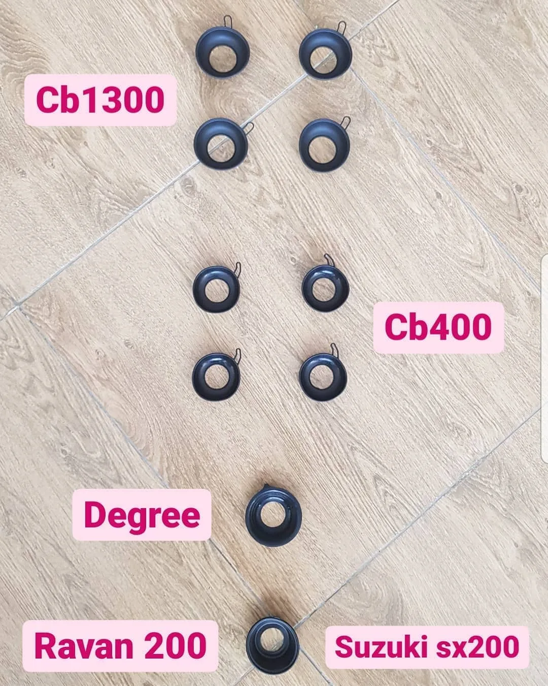 لاستیک دیافراگم کاربراتور CB1300 هوندا، رنگ مشکی، جنس فلز، استوانهای حلقهای