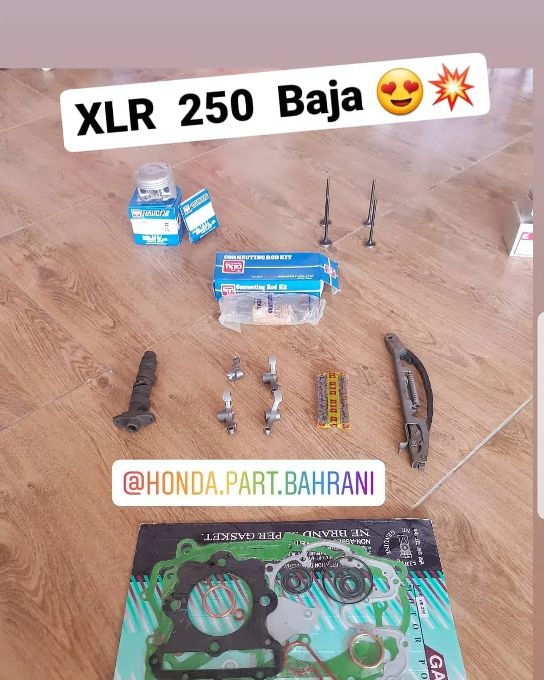 ست لوازم موتوری هوندا XLR 250 Baja