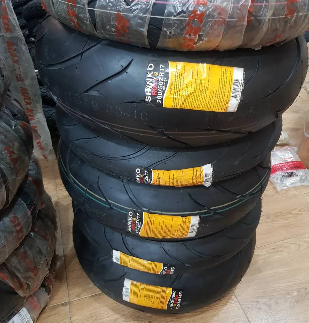 لاستیک موتور شینکو سایز 120 و 190 و 200