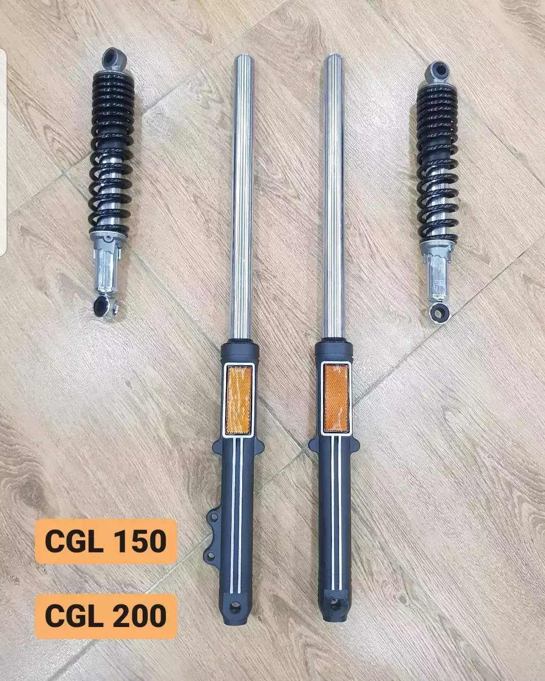 کمک جلو و عقب CGL، رنگ سیاه و نقره‌ای، جنس فلز، استوانه‌ای