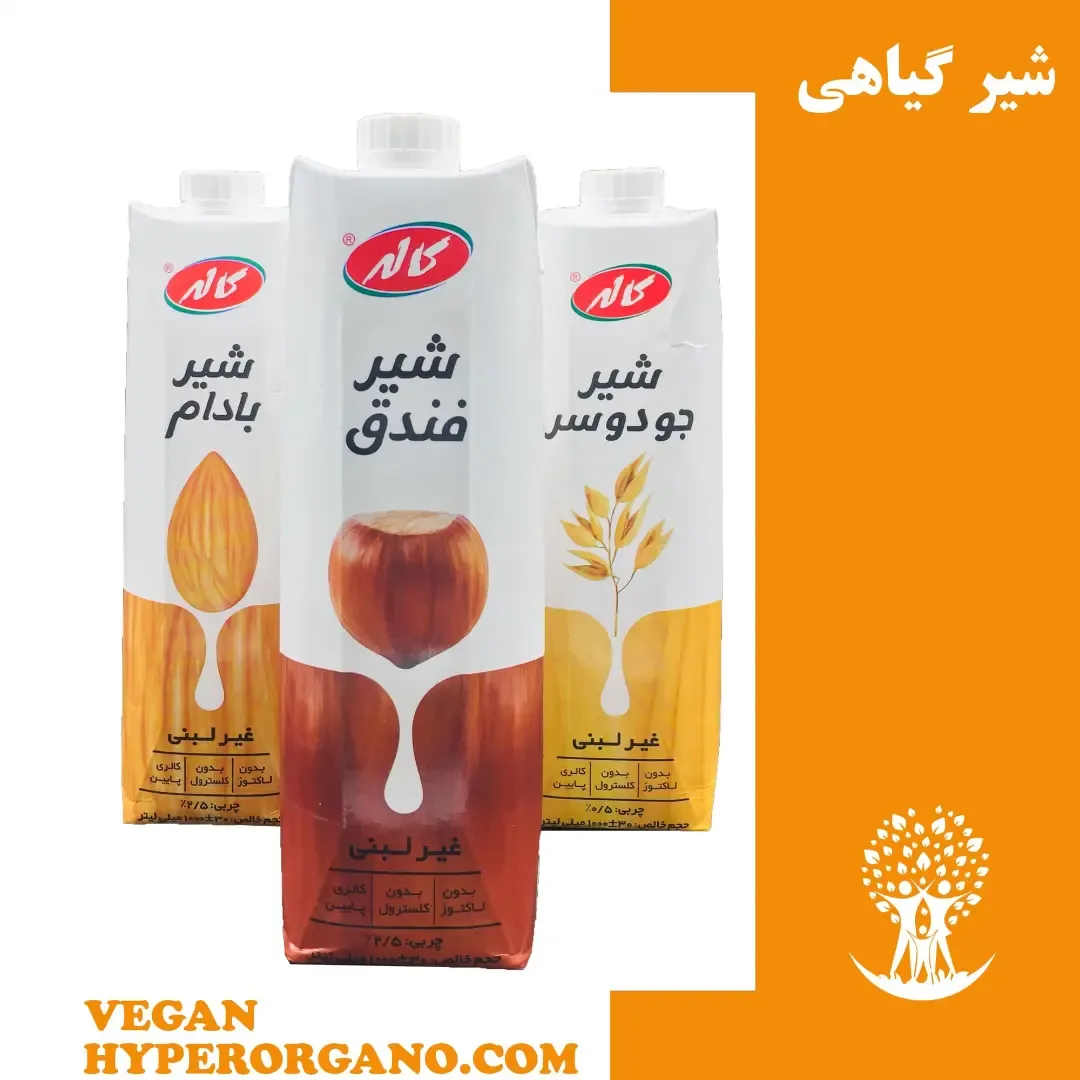شیر گیاهی فندق و بادام و جو دوسر گاله
