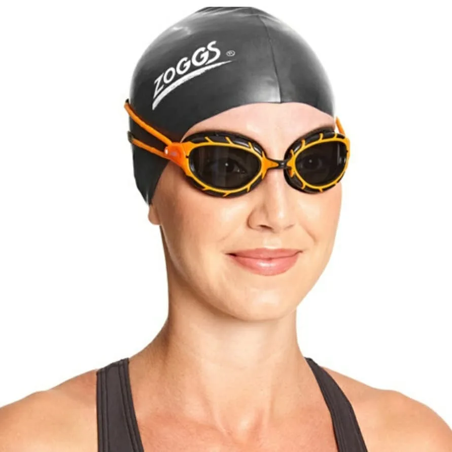 عینک شنا Predator Polarized Ultra زاگز، رنگ نارنجی و مشکی، جنس پلاستیک و سیلیکون
