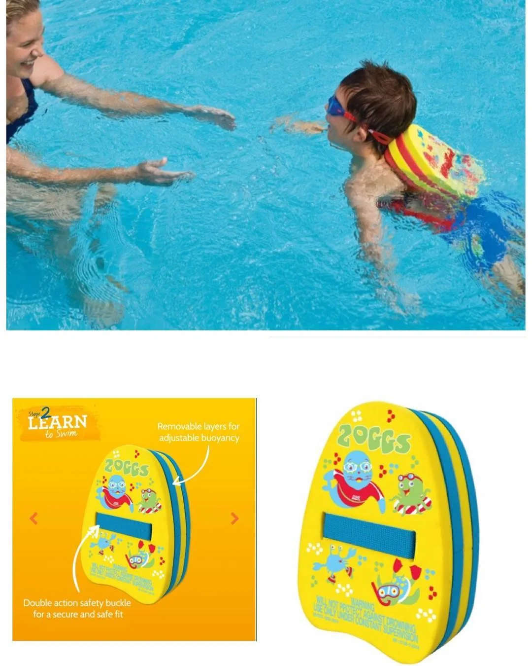 دوقلوی کمربندی آموزش شنا Zoggy Back Float زاگز