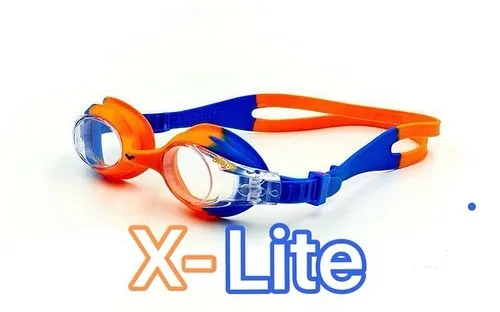 عینک شنا کودک X-Lite Kids آرنا، رنگ نارنجی، آبی و شفاف، جنس پلاستیک، عینک شنای بنددار