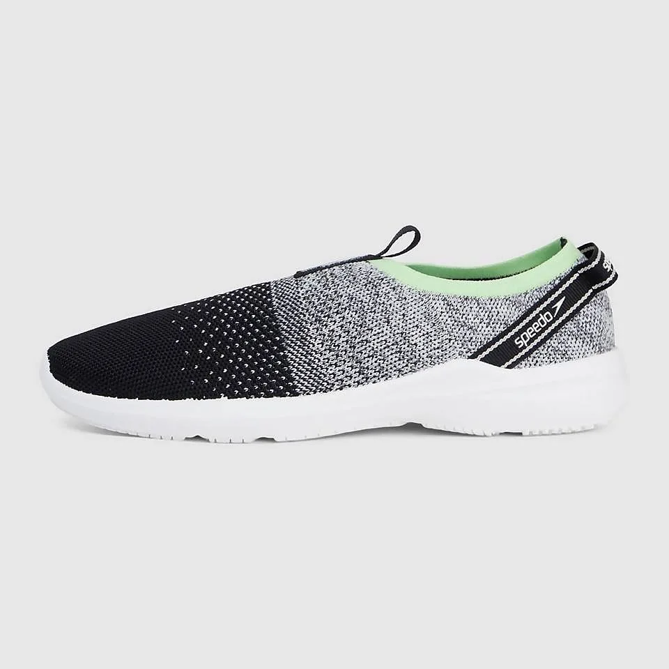 کفش آب Surf Knit Pro اسپیدو، رنگ مشکی، سفید و سبز، جنس بافتنی، کفش اسلیپ‌آن بدون بند