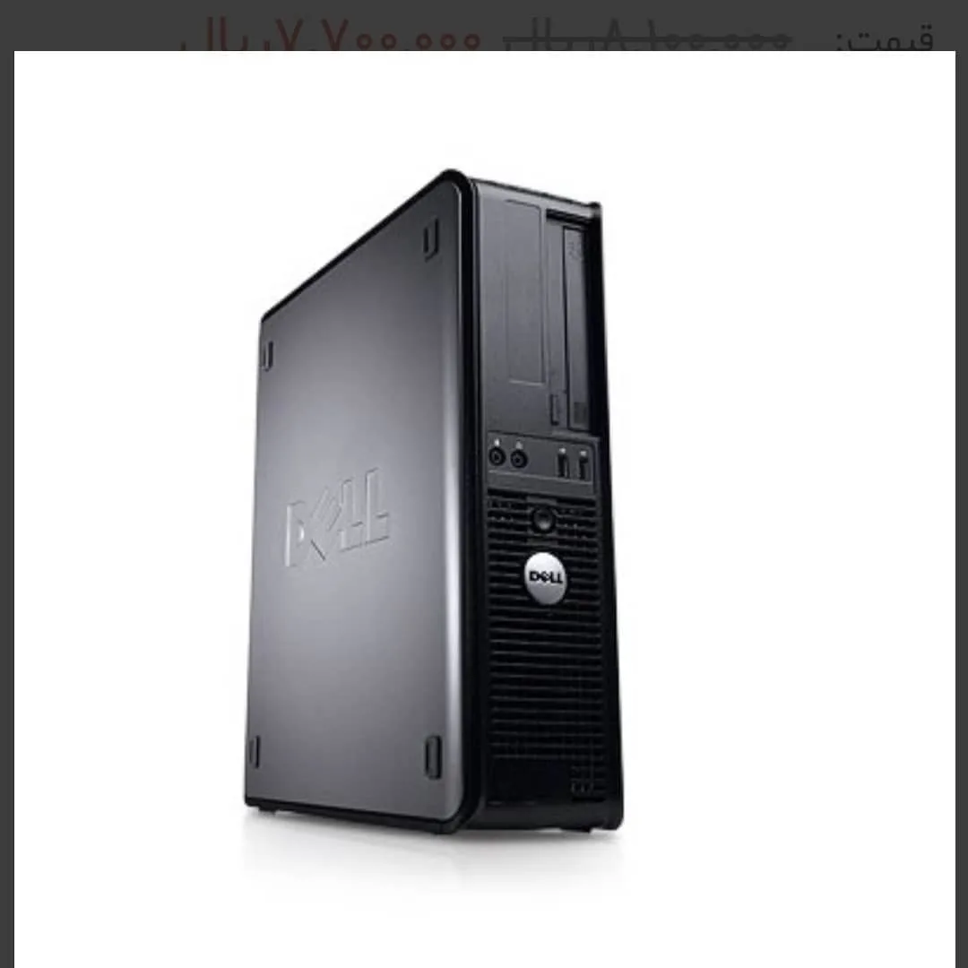 کیس دل OptiPlex 780 Dell، رنگ سیاه، جنس پلاستیک و فلز، برج عمودی