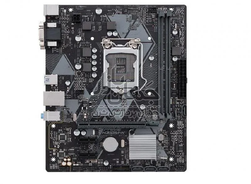 مادربرد ایسوس Z270P، رنگ مشکی و نقره‌ای، جنس فلز و پلاستیک، مدل H310M-K