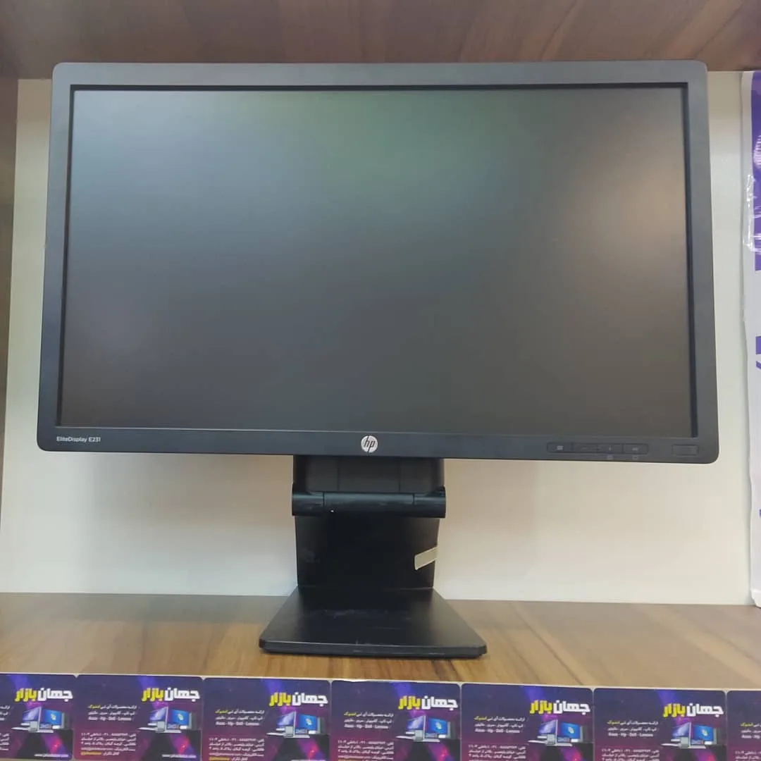 مانیتور ۲۳ اینچ HP E231، رنگ مشکی، مانیتور تخت