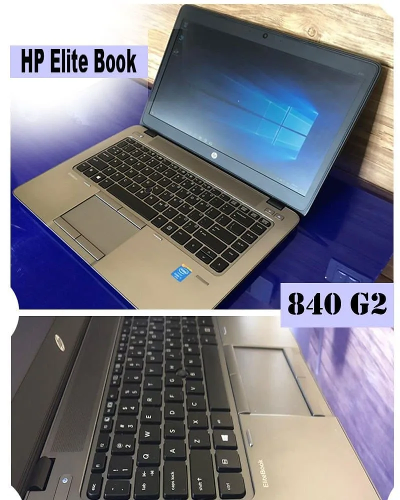 لپ‌تاپ HP EliteBook 840 G2، رنگ نقره‌ای و مشکی، جنس پلاستیک و فلز، لپ‌تاپ اچ‌پی