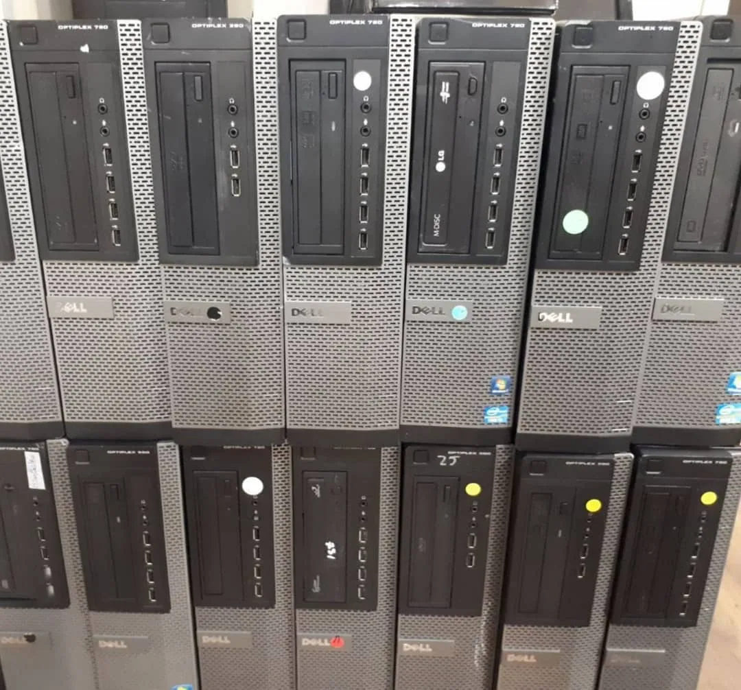کیس مینی i5 2500 رم ۴، رنگ خاکستری، جنس پلاستیک، کیس دسکتاپ اداری