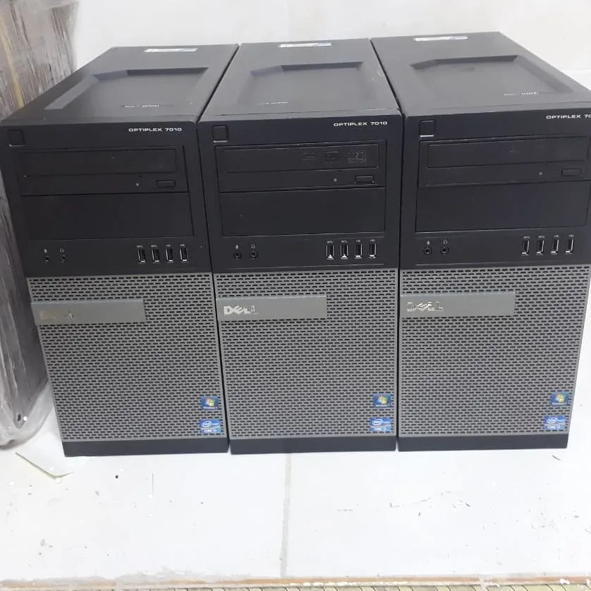 کیس تاور دل 7010 i7 Dell، رنگ مشکی و نقره‌ای، جنس فلز، کیس دسکتاپ