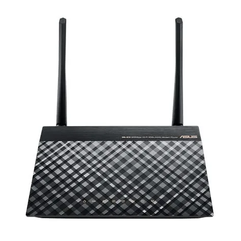 مودم ایسوس DSL-N16 ASUS، رنگ مشکی، جنس پلاستیک، طرح هندسی، دو آنتن