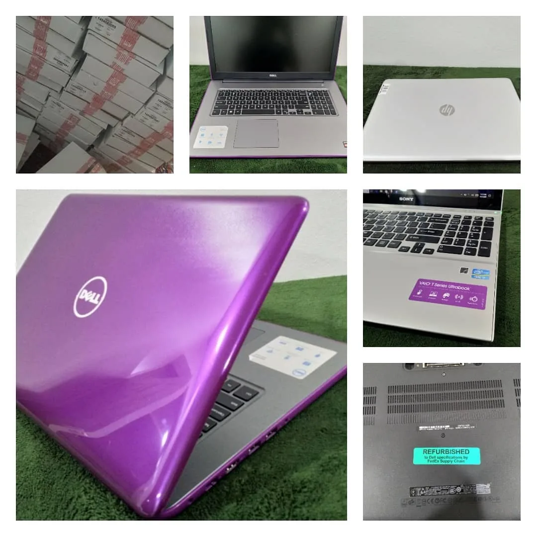لپ‌تاپ دل AMD FX9800 ۱۷ اینچ، رنگ بنفش، نقره‌ای و مشکی، جنس فلز و پلاستیک