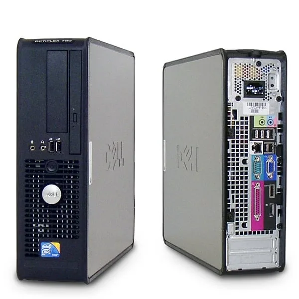 مینی کیس دل OptiPlex 780، رنگ مشکی و نقره‌ای، جنس فلز و پلاستیک، کیس ایستاده