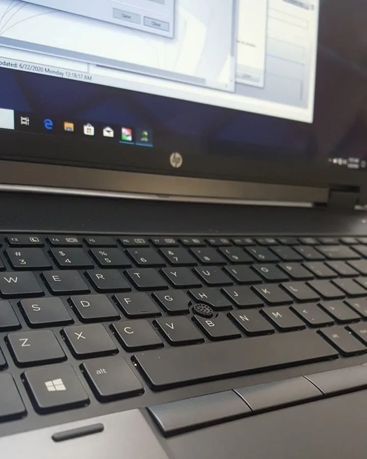 لپ‌تاپ HP ZBook G2 17 i7، رنگ مشکی، کیبورد لپ‌تاپ