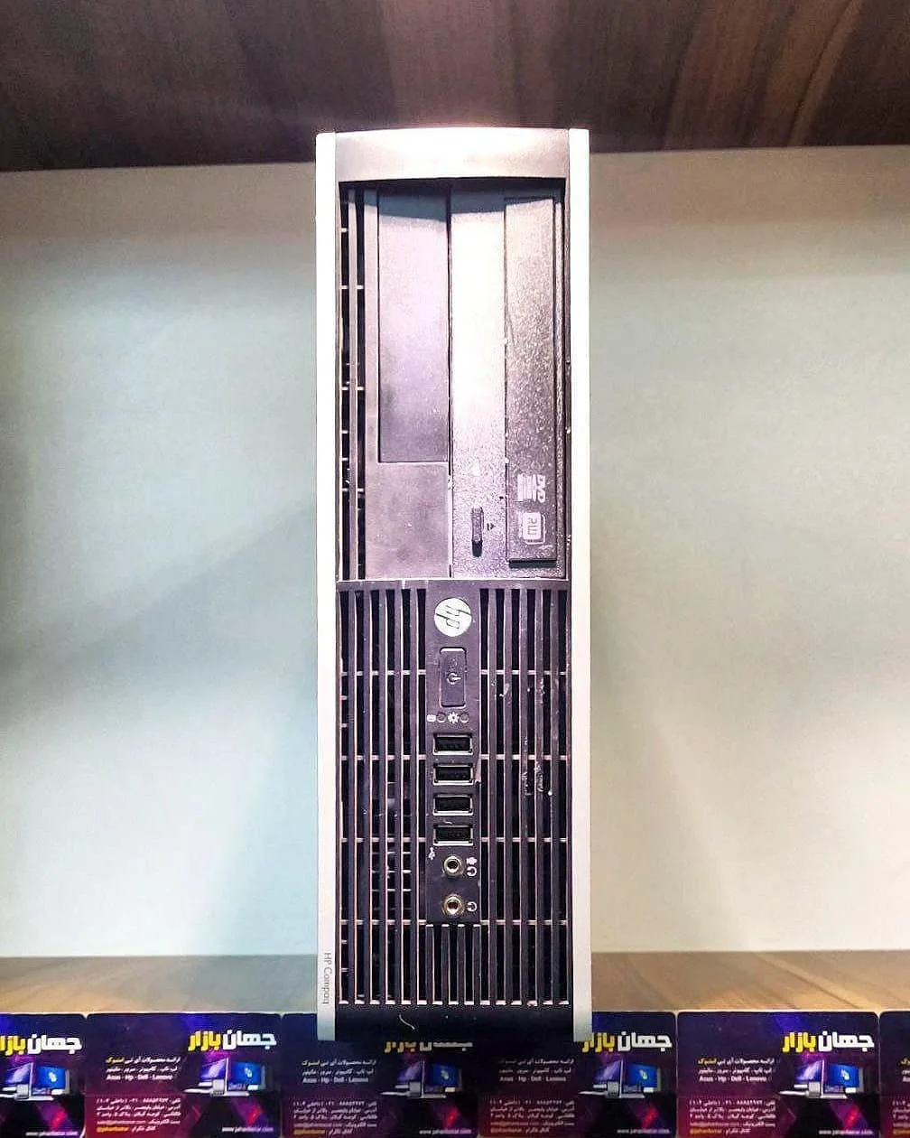 کیس اچ‌پی 8300 i5 HP، رنگ سفید و مشکی، جنس فلز و پلاستیک، ایستاده، Tower