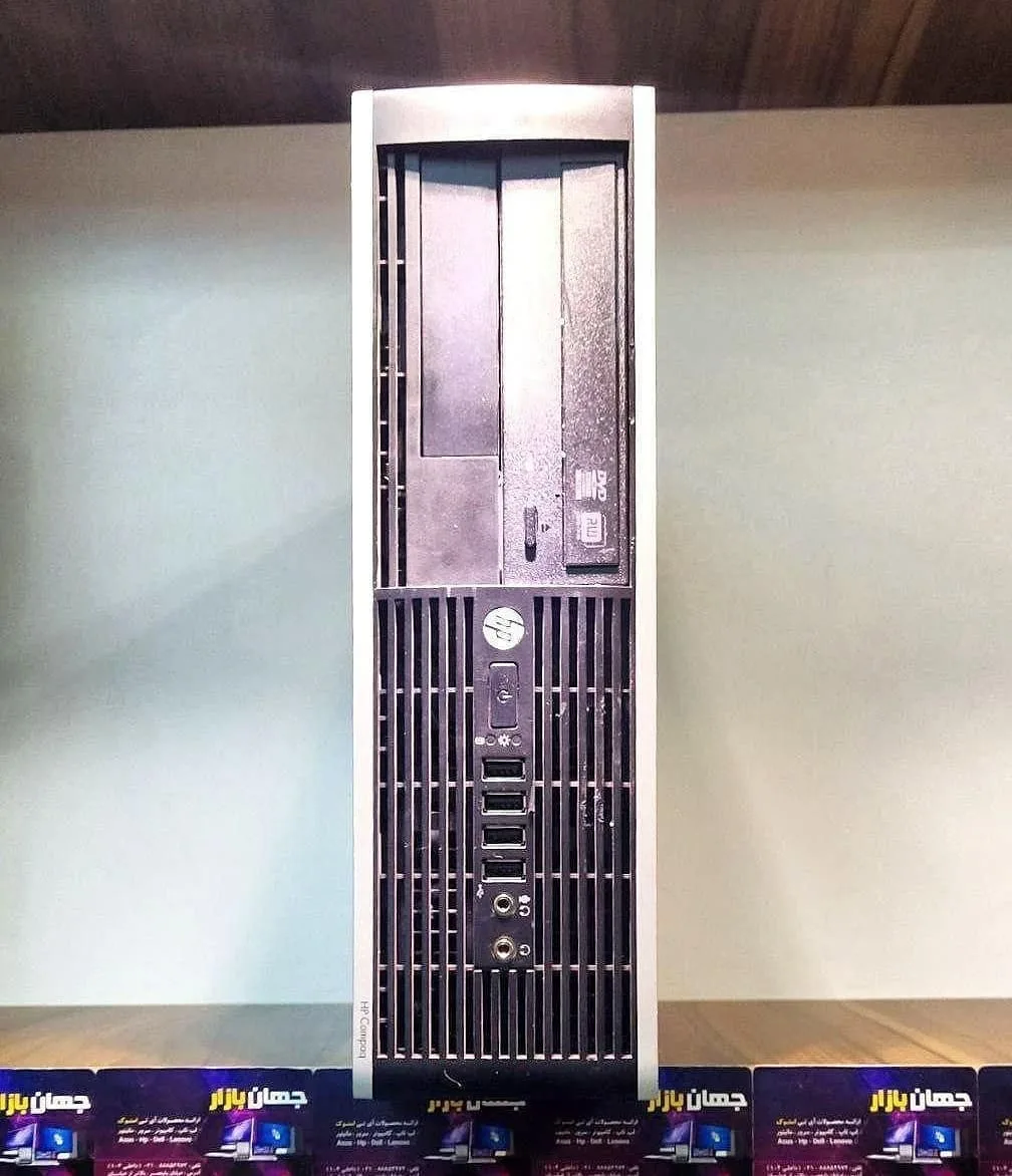 کیس اچ پی 8300، رنگ نقره‌ای و سیاه، جنس فلز و پلاستیک، برجایِ عمودی، مستطیلی