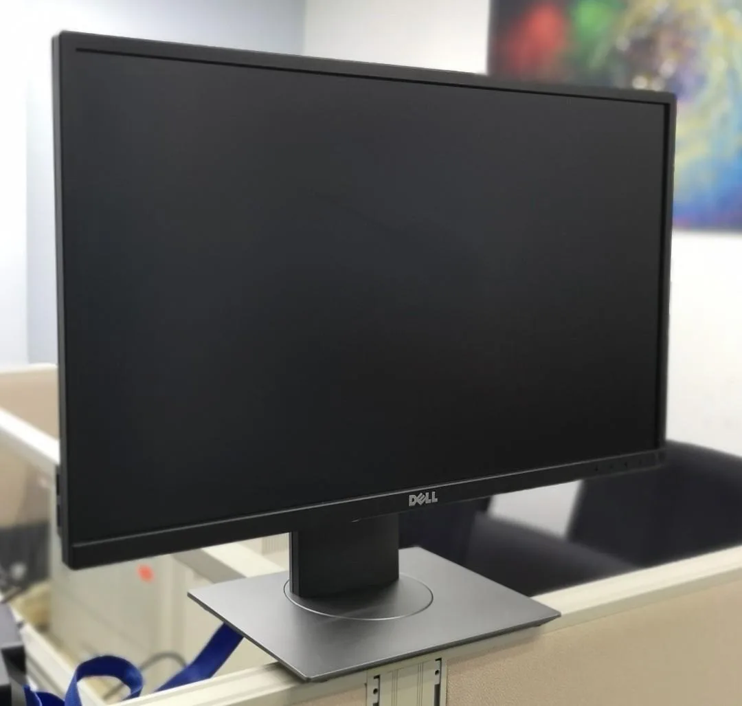 مانیتور ۲۴ اینچ Dell P2417H دل، رنگ مشکی، جنس پلاستیک و فلز، مستطیل شکل