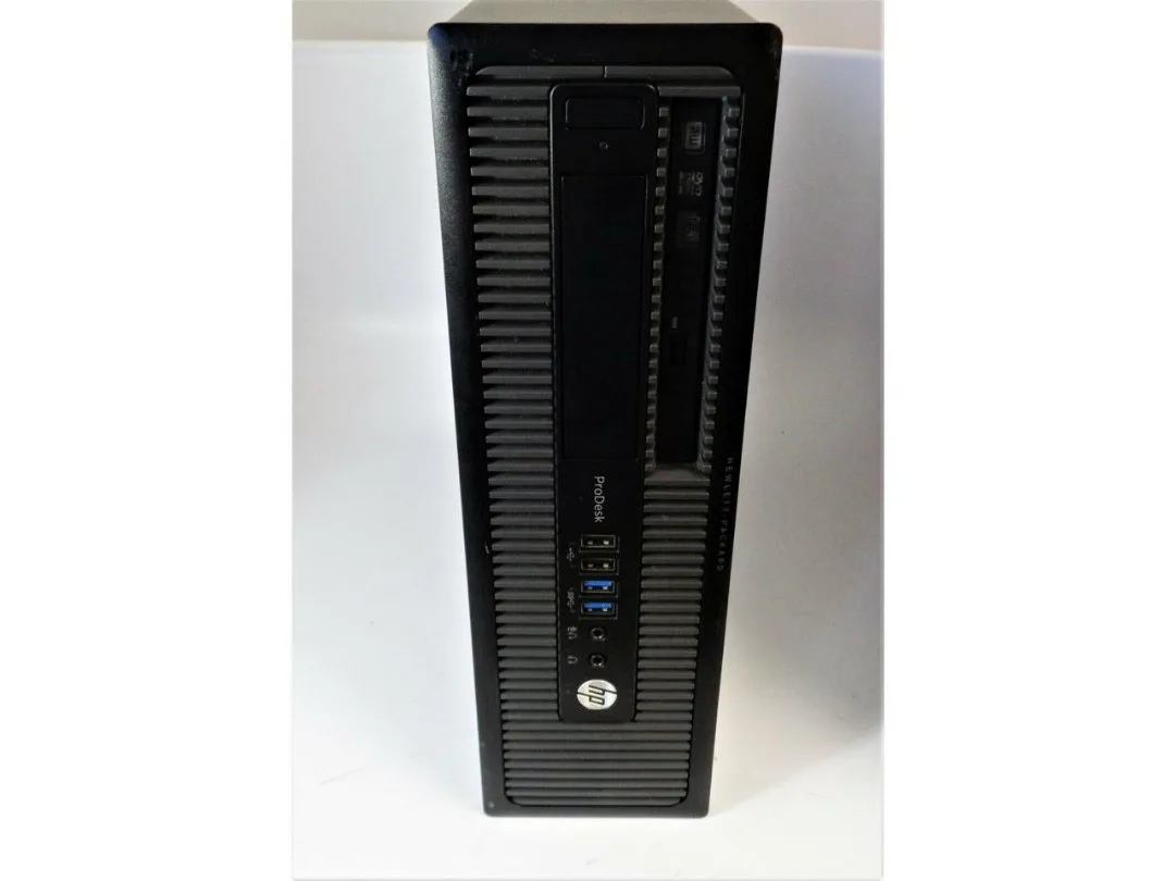کیس اچ پی ProDesk i7 نسل چهار HP، رنگ مشکی، جنس فلز و پلاستیک، کیس کامپیوتر اداری باریک