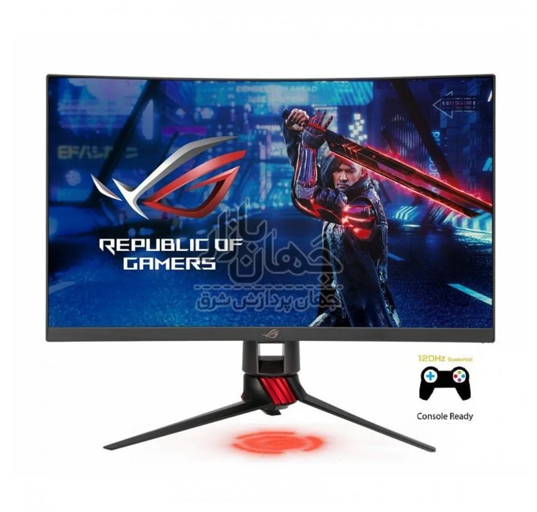 مانیتور گیمینگ ROG Strix XG27WQ ایسوس، رنگ مشکی و قرمز، جنس پلاستیک و فلز، مانیتور گیمینگ خمیده