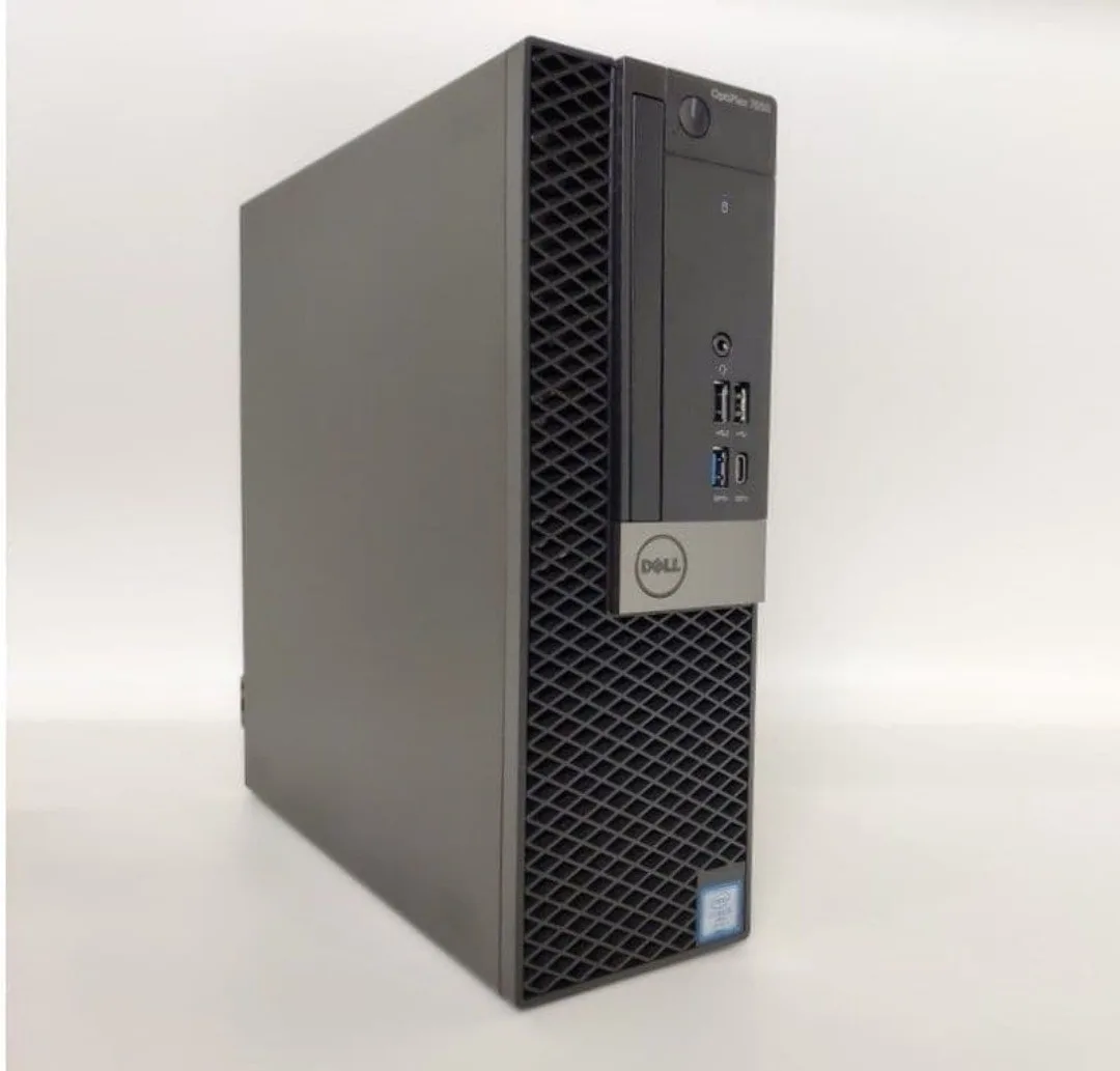 کیس استوک OptiPlex 7050 دل، رنگ مشکی و خاکستری، جنس پلاستیک و فلز، کیس کامپیوتر رومیزی