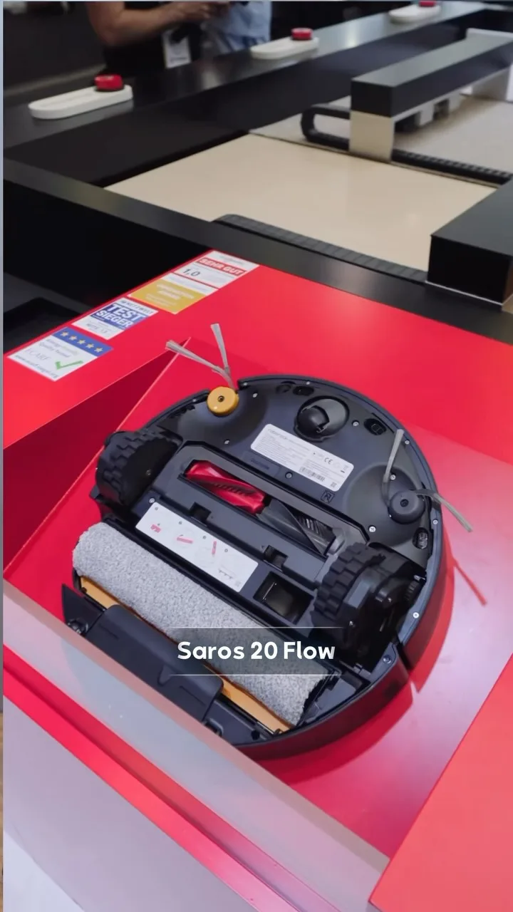 جارو رباتیک Saros 20 Flow روبوراک، رنگ مشکی، جنس پلاستیک، رباتیک گرد