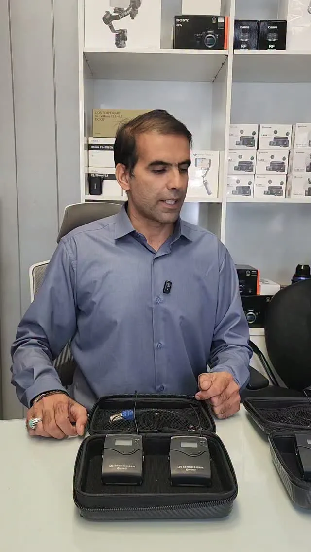 میکروفون بیسیم G3 و G4 سنهایزر، رنگ مشکی، جنس پلاستیک، دو تکه همراه با کیف