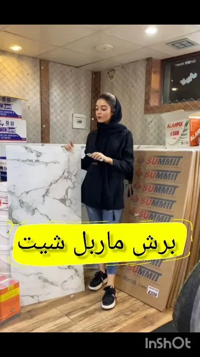 ماربل شیت سنگ مصنوعی، رنگ سفید و خاکستری، ورق