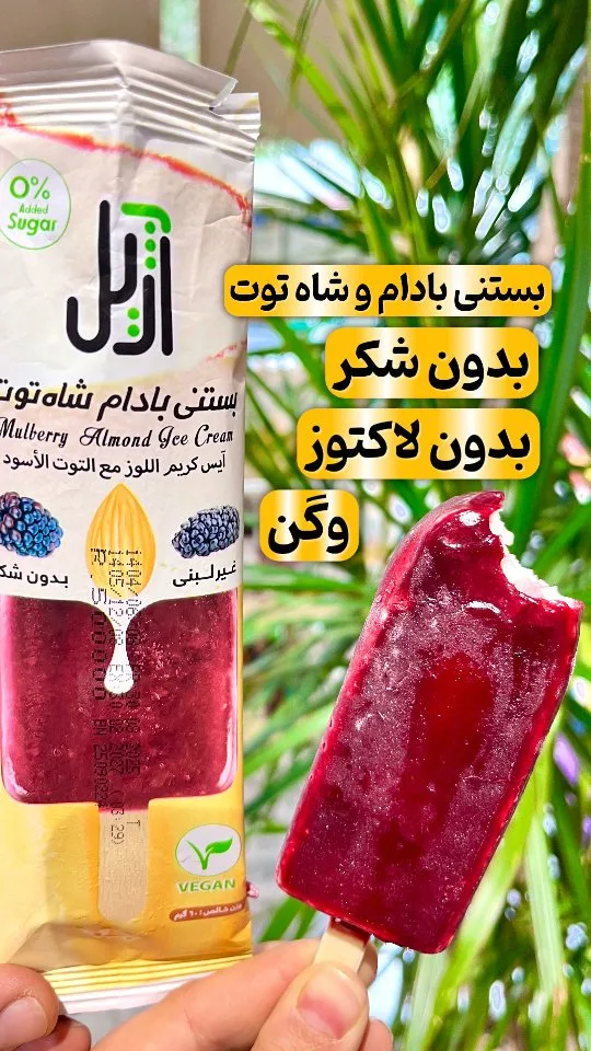 بستنی وگن بدون شکر ۶۰ گرمی آژیل