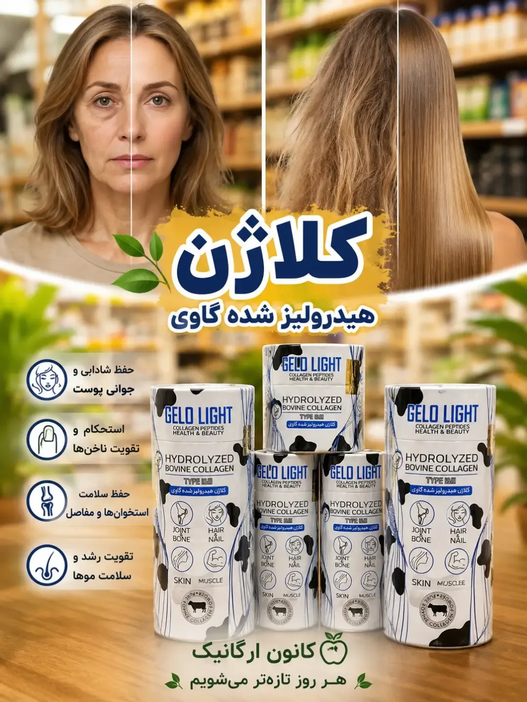 کلاژن هیدرولیزشده گاوی ژلو لایت