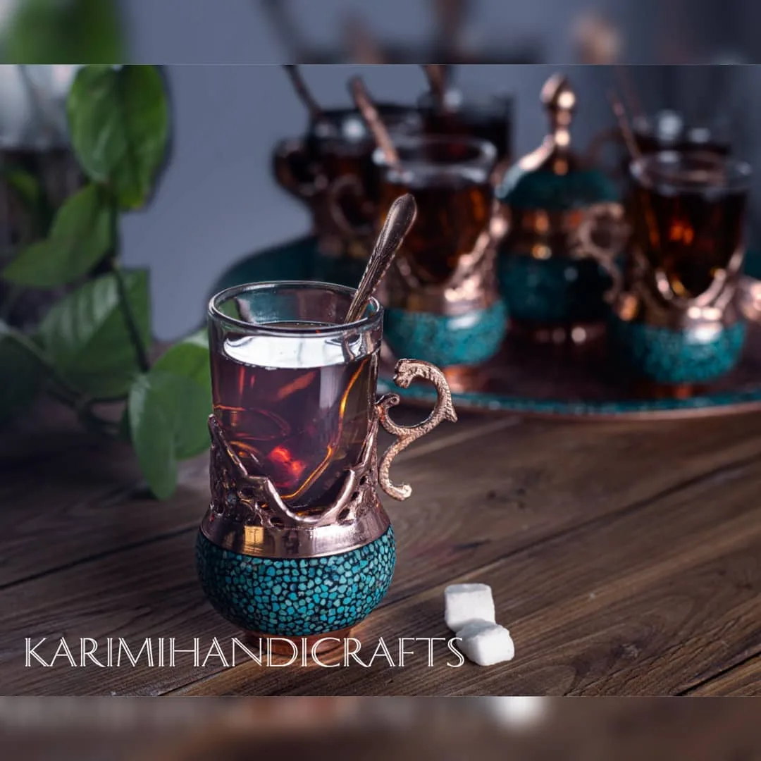 گلدان گالش فیروزه کوب