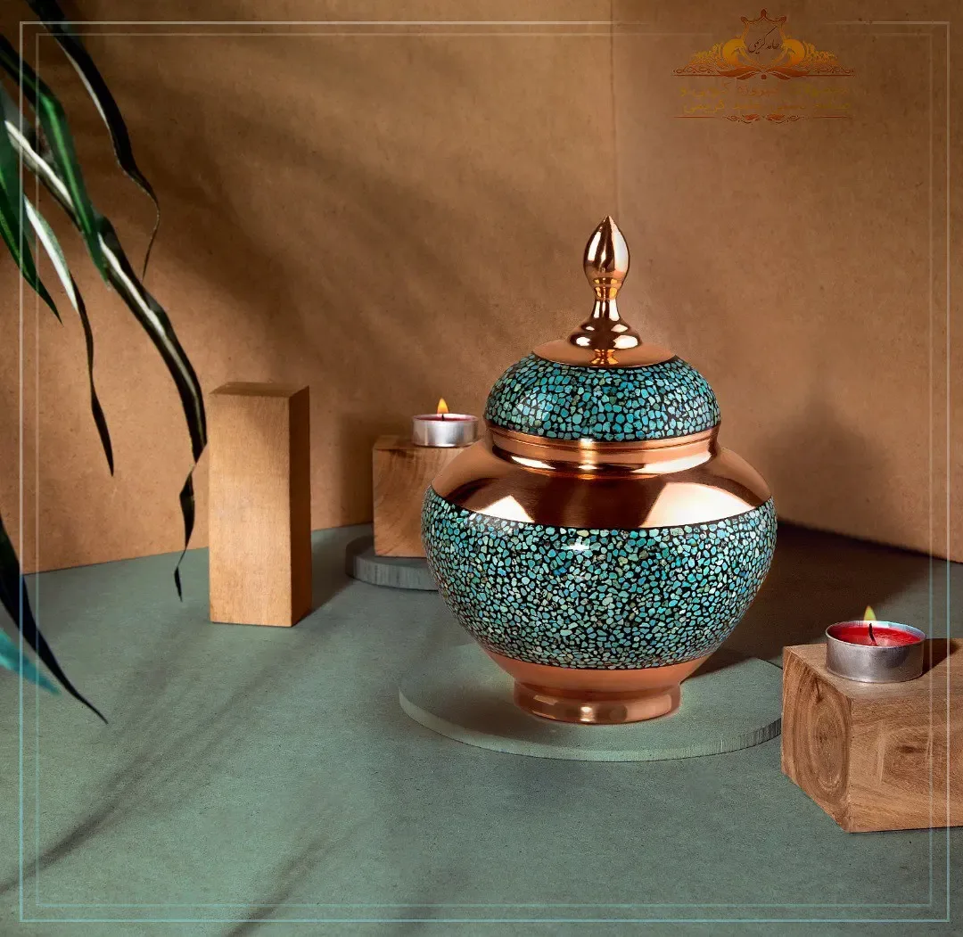 قندان سیبی فیروزه کوب
