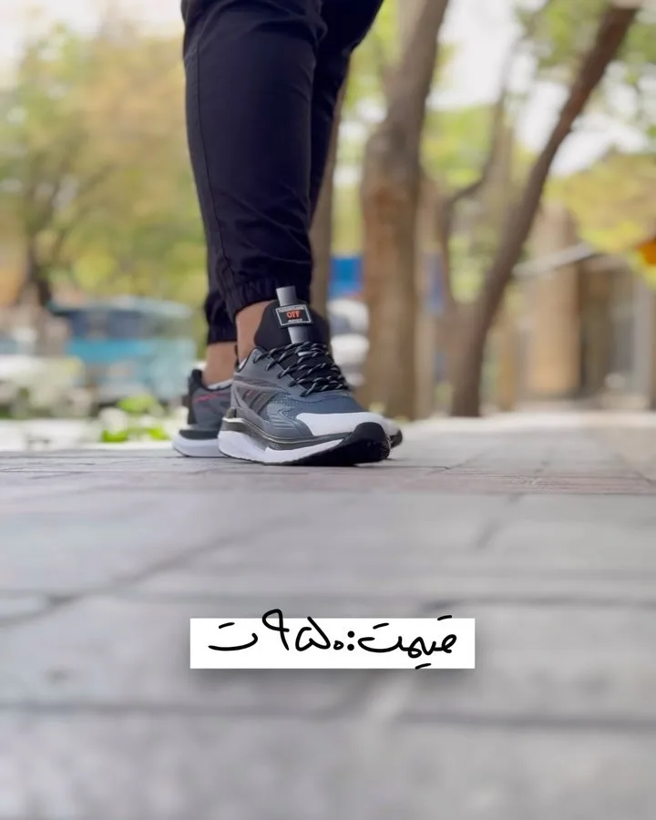 کتانی اسپرت طوسی و آبی — عکس ۵