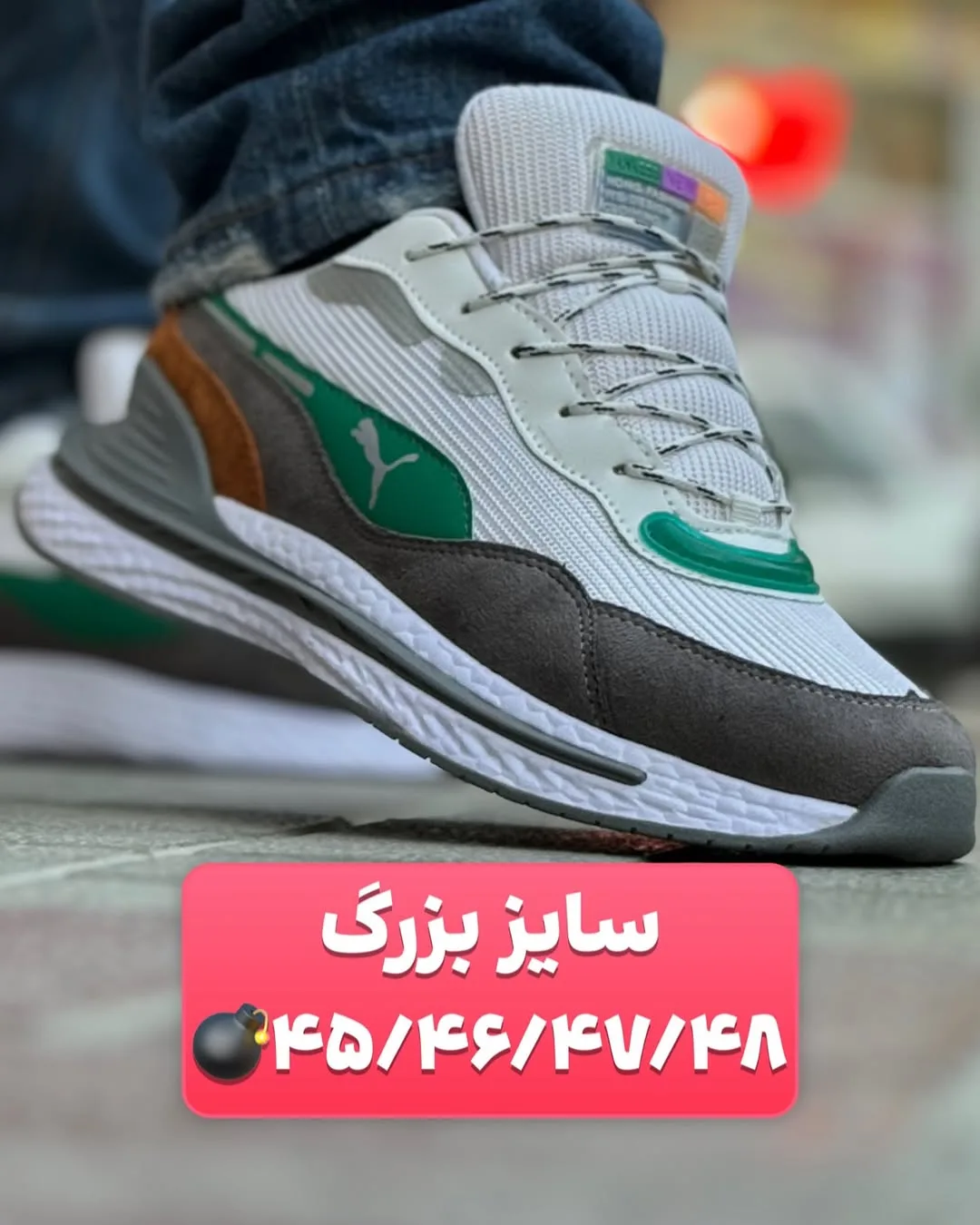 کتانی اسپرت مشکی و آبی — عکس ۱۰