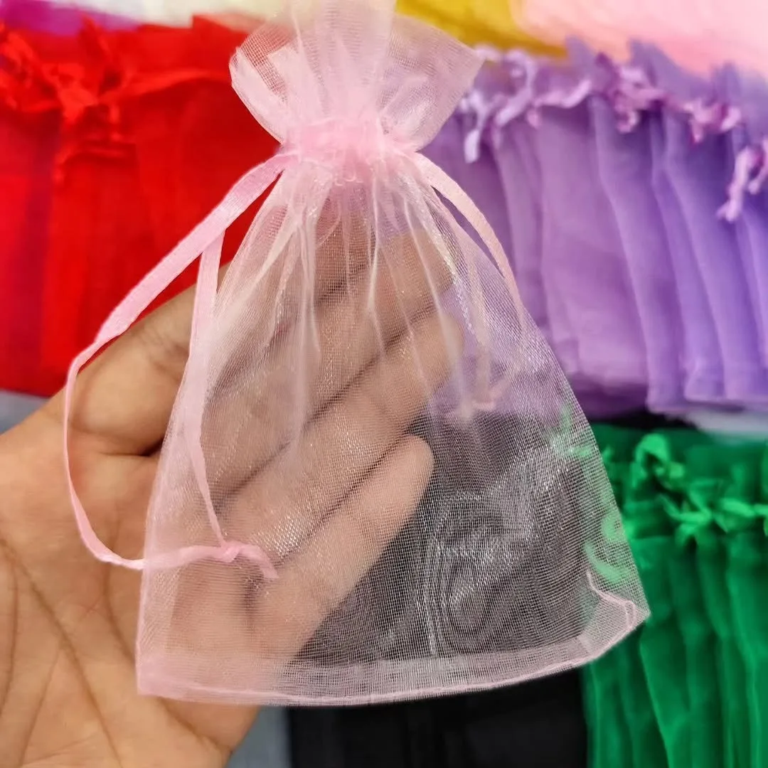کیسه حریر رنگی ۸×۱۲ — رنگ صورتی — نمای روی‌تن — سایز ۸ در ۱۲ — عکس ۹