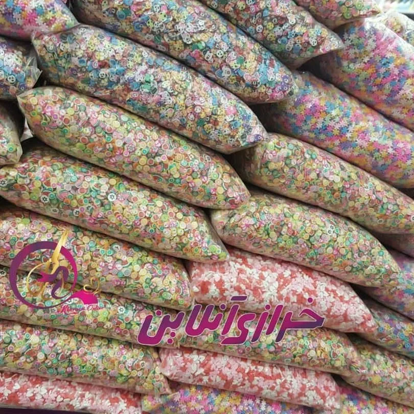 فیمو طرح میوه و قلب بسته ۱۰۰ گرمی — نمای بسته‌بندی — میوه و قلب و حیوانات و بستنی — عکس ۵