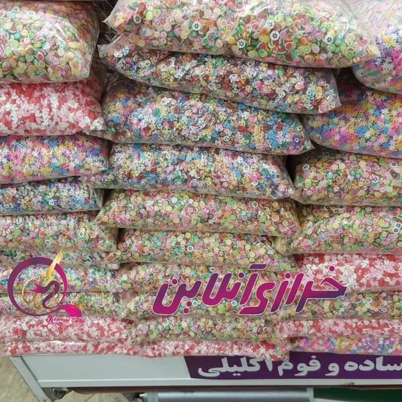 فیمو طرح میوه و قلب بسته ۱۰۰ گرمی — نمای بسته‌بندی — میوه و قلب و حیوانات و بستنی — عکس ۶