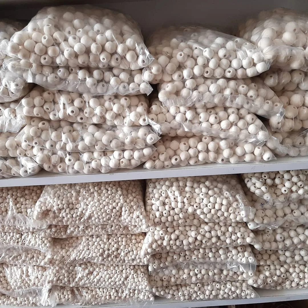 مهره چوبی بدون رنگ ۹ سایز