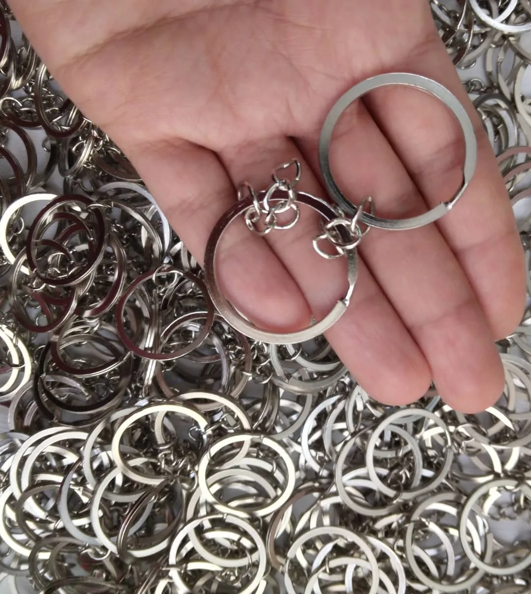 یراق‌آلات جاکلیدی — رنگ نقره‌ای — نمای در‌دست — فروش عمده — عکس ۶