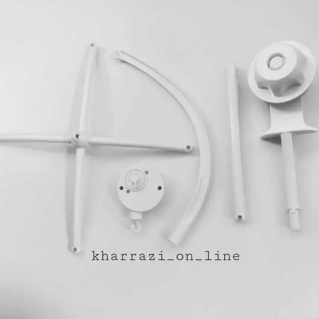آویز موزیکال تخت خام سفید