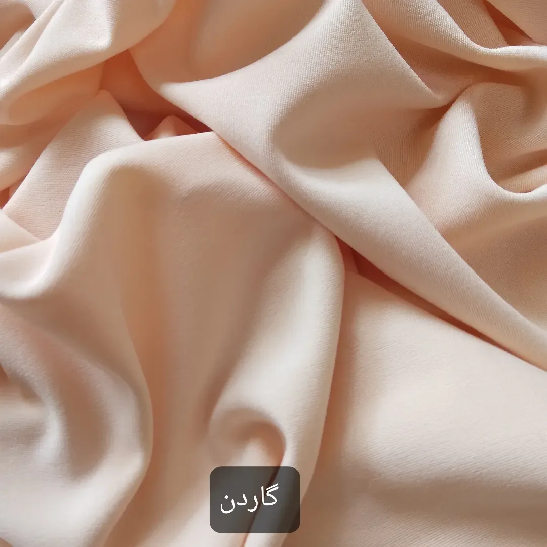 پارچه — رنگ کرم — نمای در‌دست — لاکرا،کرپ اسکاچی،گاردن،غواصی،کرپ پارسی — عکس ۴